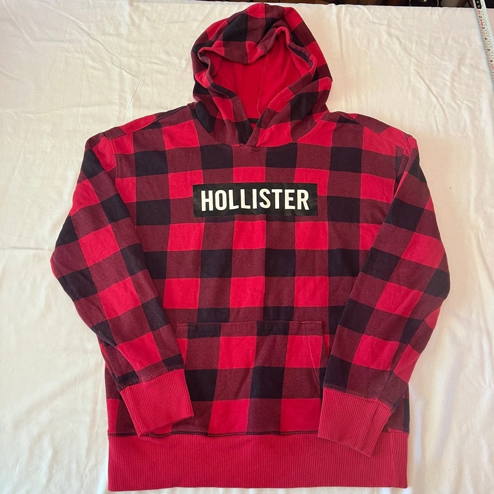 Hollister Buffalo Plaid Hoodie xs (2619)